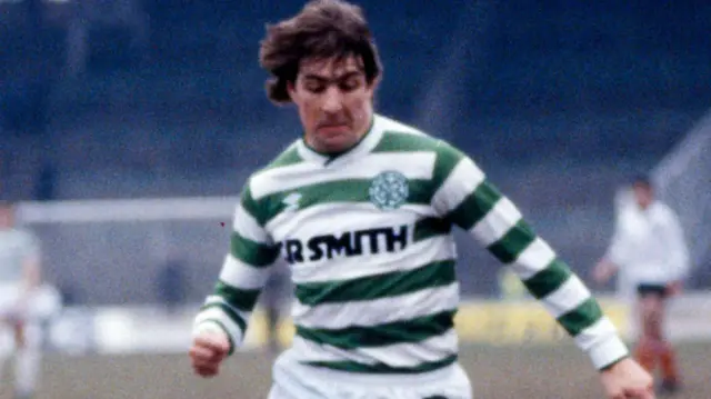 Mark McGhee in action for Celtic