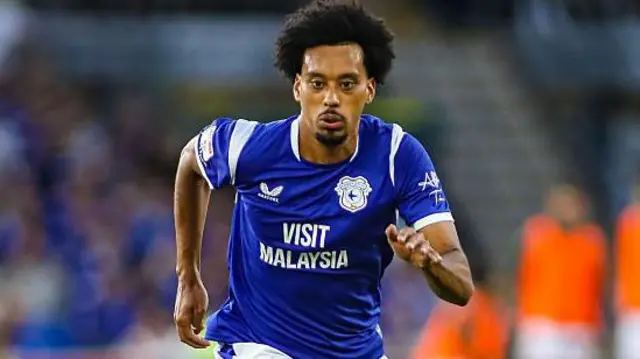 Calum Scanlon in action for Cardiff City against Wrexham