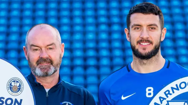Steve Clarke and Gary Dicker in 2018
