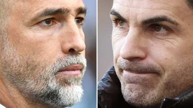 Igor Tudor and Mikel Arteta faces