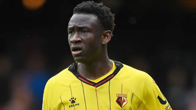 Mamadou Doumbia in action for Watford.