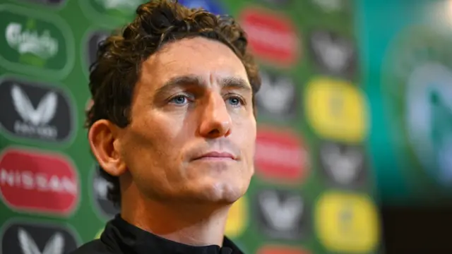 Keith Andrews looks proud during a news conference
