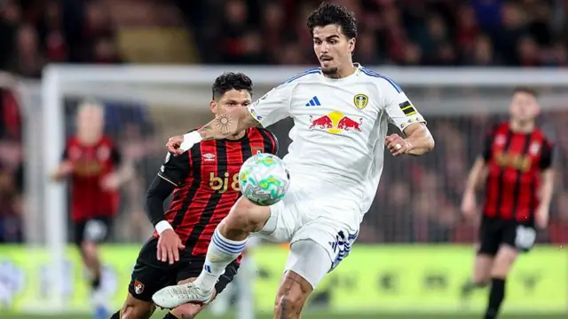 Pascal Struijk in action for Leeds against Bournemouth