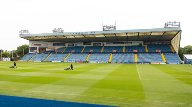 A general view of Rugby Park