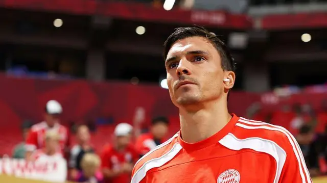 Joao Palhinha looks on for Bayern Munich