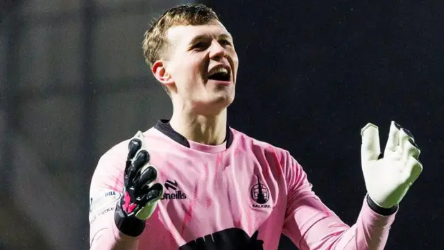 Falkirk goalkeeper Nicky Hogarth