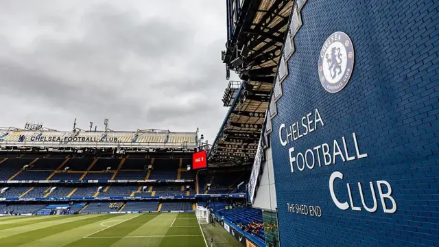 A general view inside Stamford Bridge