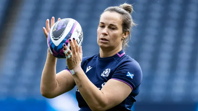 RAchel Malcolm in Scotland training
