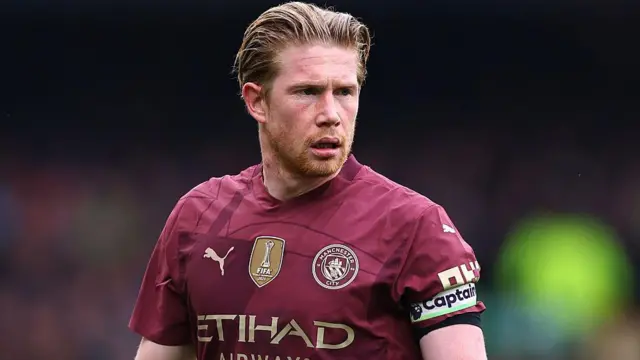 De Bruyne in action for Manchester City. 