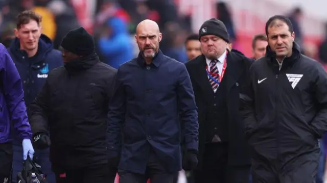 Luke Williams on the touchline at Stoke 