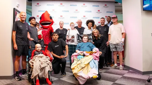Liverpool's visit to Monroe Carell Jr Children’s Hospital