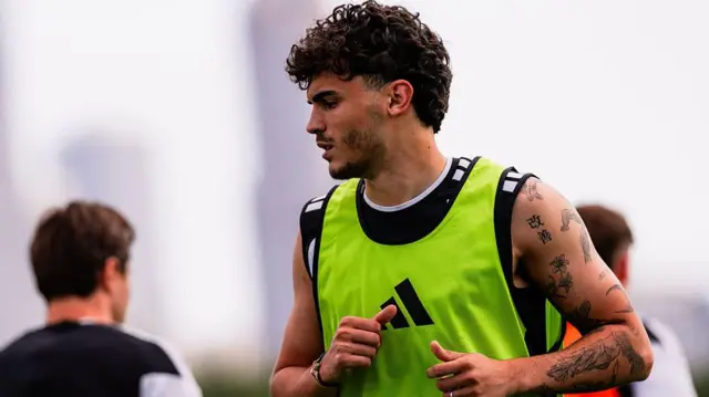  Stefan Bajcetic of Liverpool during a training session