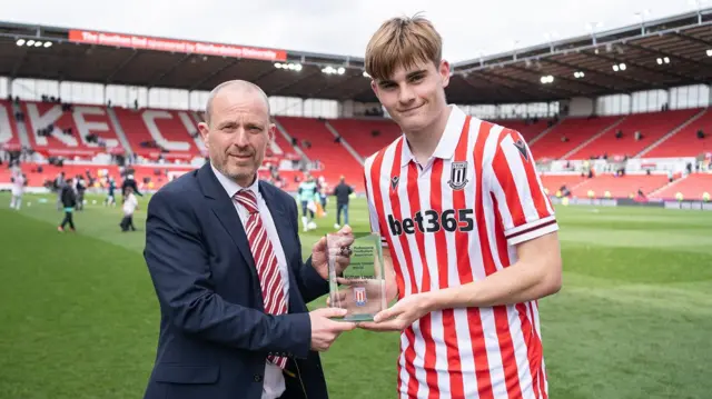 Stoke City striker Nathan Lowe