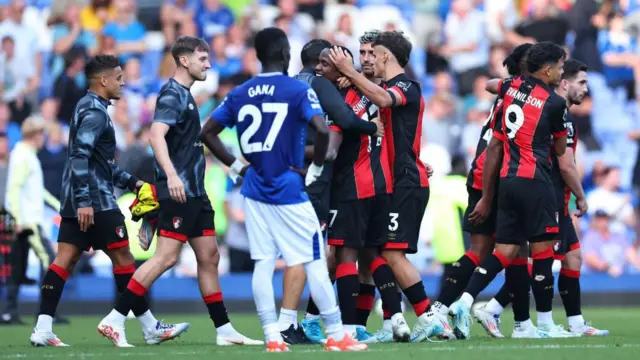 Players of Bournemouth celebrate