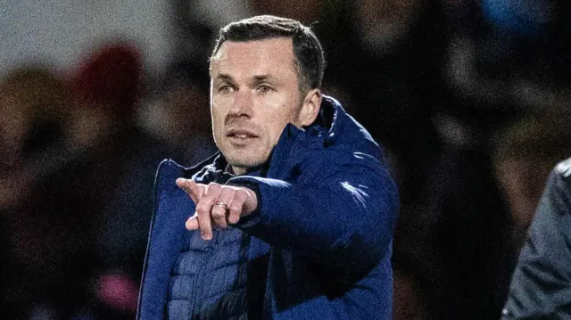 Ross County Interim Manager Don Cowie during a cinch Premiership match between Ross County and Hibernian at the Global Energy Stadium