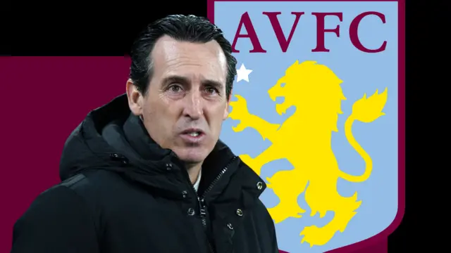 Aston Villa manager Unai Emery graphic