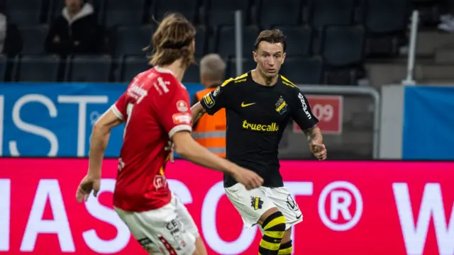 AIK midfielder Bersant Celina. 