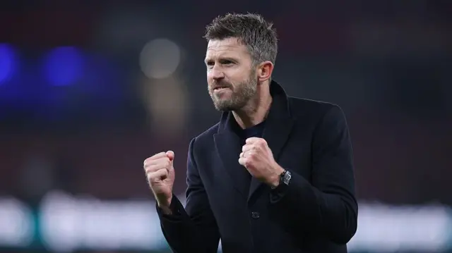 Michael Carrick celebrates