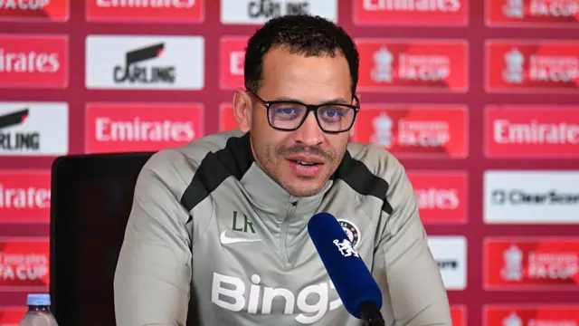 Liam Rosenior of Chelsea during a news conference