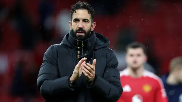 Manchester United manager Ruben Amorim after defeat to Nottingham Forest