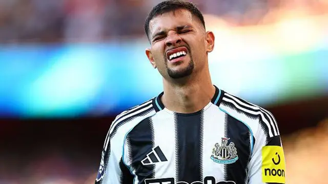Bruno Guimaraeas looking dejected