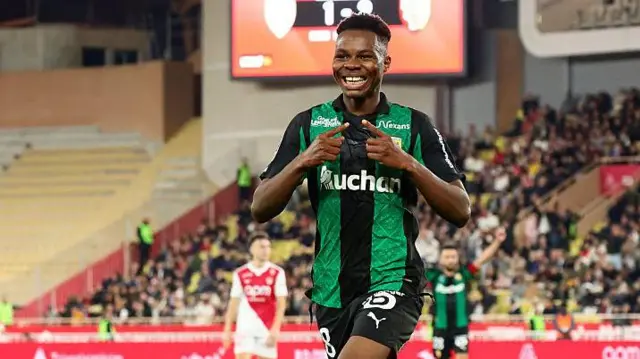 Mamadou Sangare celebrates after scoring