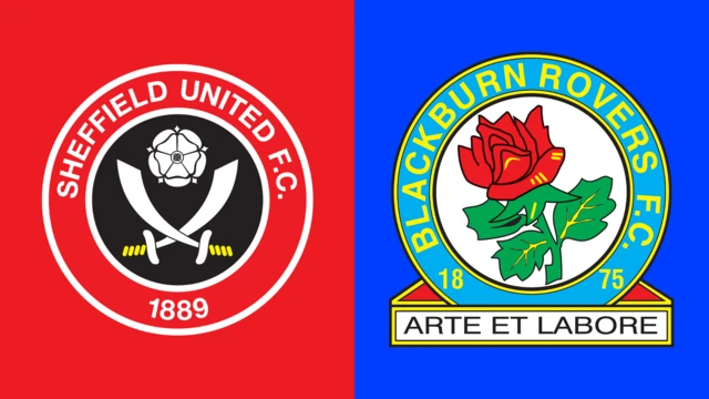 Side-by-side of Sheffield United and Blackburn Rovers club badges