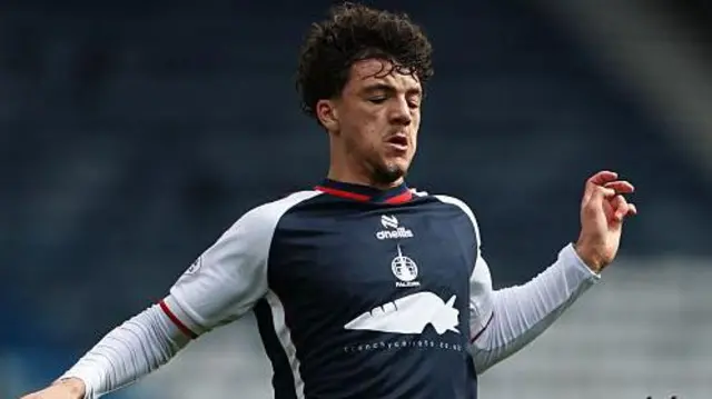 Filip Lissah in action for Falkirk last month 