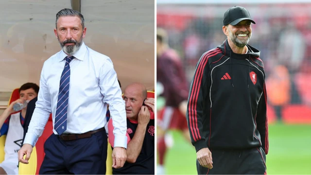 Derek McInnes and Jurgen Klopp