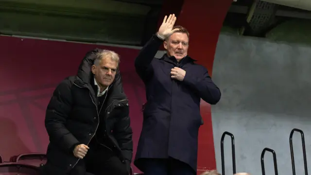 Darren Jackson alongside Gary Locke at Tynecastle earlier this season