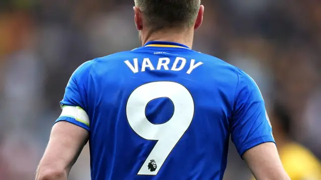 Back of Jamie Vardy's shirt