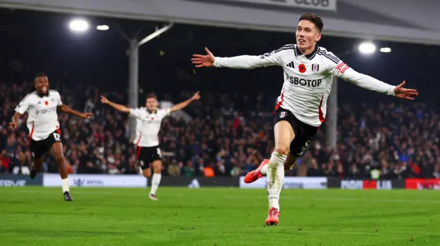 Harry Wilson celebrates