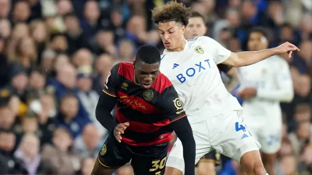 Ethan Ampadu in action for Leeds