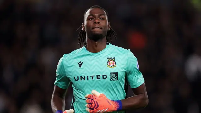 Wrexham goalkeeper Arthur Okonkwo