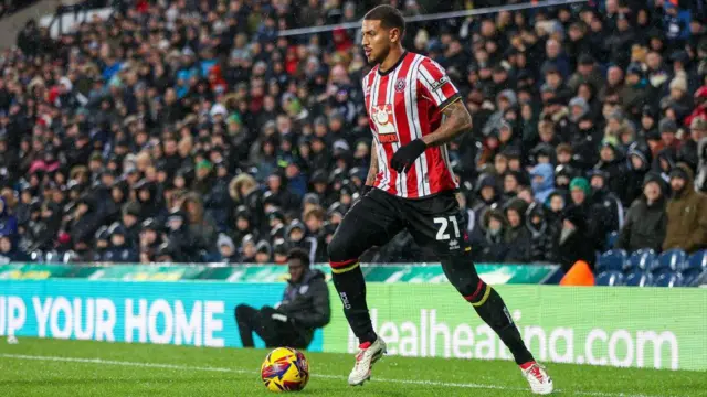 Sheffield United's Vinicius Souza in action