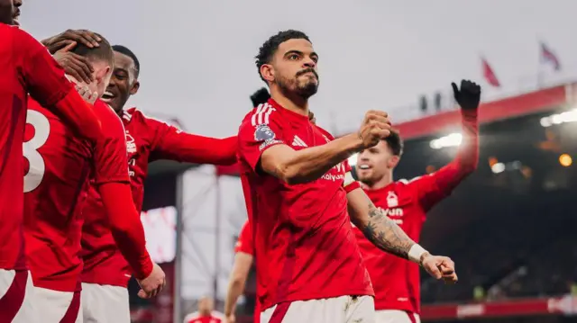 Nottingham Forest celebrate goal