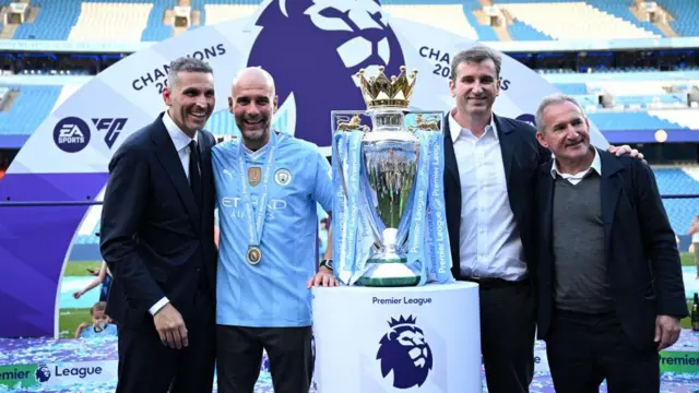 Txiki Begiristain, Pep Guardiola and other Manchester City board members