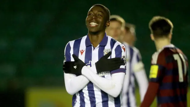 Eseosa Sule in action for West Bromwich Albion