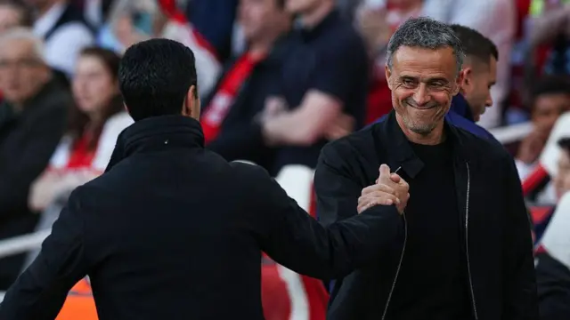 Mikel Arteta and Luis Enrique