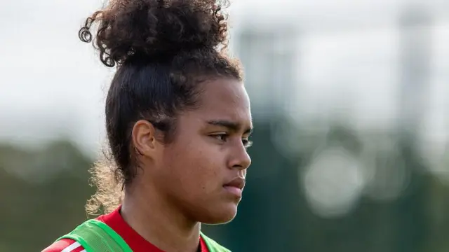 Ella Hilliard on Wales U19 duty in 2022