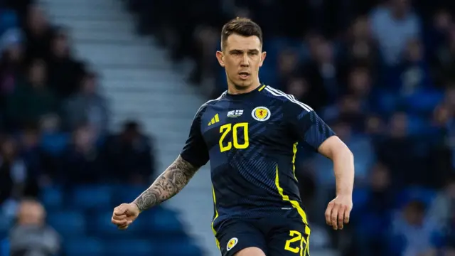 Ryan Jack in action for Scotland