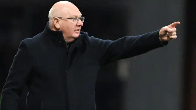 Falkirk Manager John McGlynn during a William Hill Premiership match between Kilmarnock and Falkirk at the BBSP Stadium Rugby Park