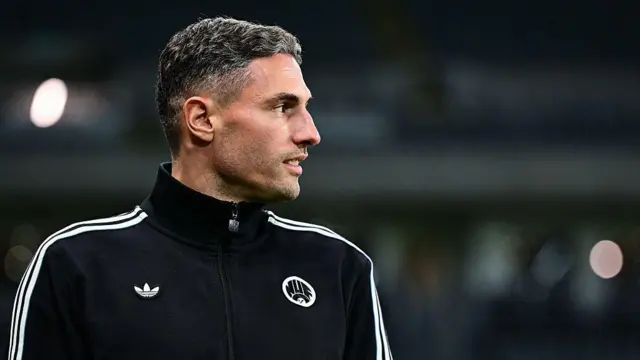 Fabian Schar warms up