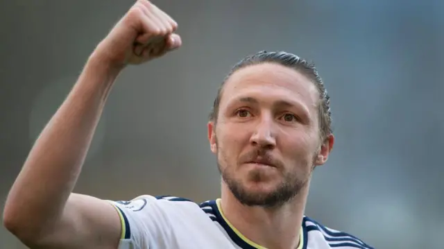 Luke Ayling celebrates for Leeds United