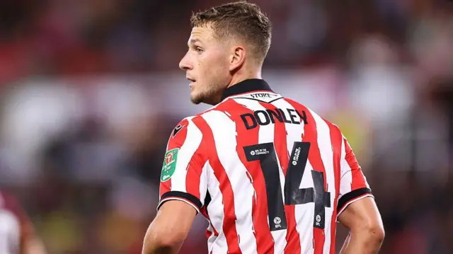 Jamie Donley in action for Stoke City