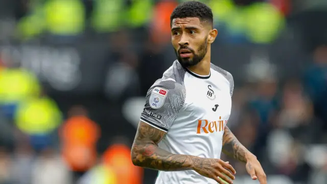 Josh Ginnelly during a Swansea City match