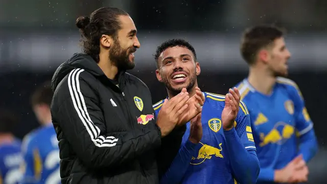 James Justin and Dominic Calvert-Lewin