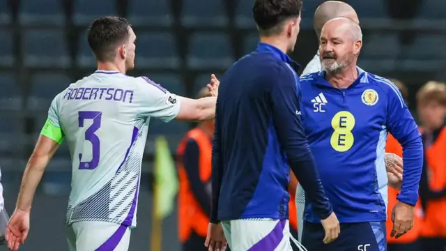 Andy Robertson and Steve Clarke