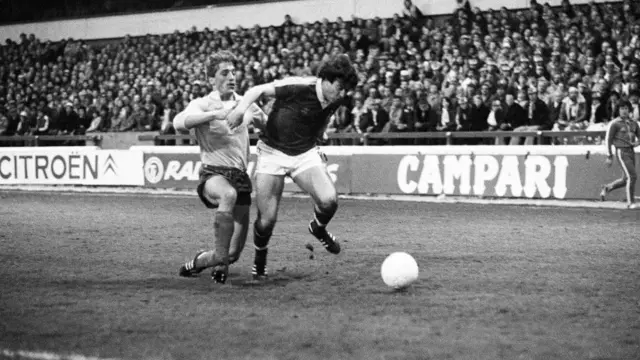 John Robertson in action against Ajax