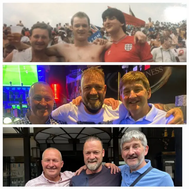Image of Chelsea fans from different places